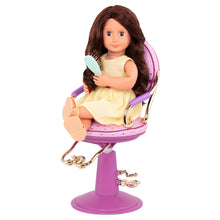 OG - Accessoires - Chaise de coiffeur Sitting Pretty avec coeurs pour poupée de 46 cm (18 pouces) - Mauve