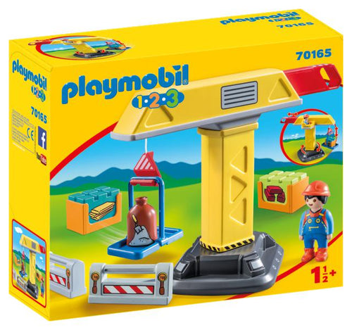 Playmobil 1 2 3 - Grue de chantier