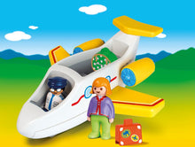 Playmobil 1 2 3 - Avion avec pilote et vacancière