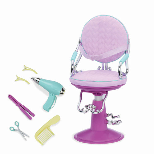 OG - Accessoires - Chaise de coiffeur Sitting Pretty avec coeurs pour poupée de 46 cm (18 pouces)
