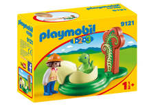 Playmobil 1 2 3 - Exploratrice et bébé dinosaure