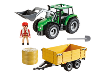 Tracteur avec remorque
