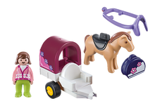 Playmobil 1 2 3 - Carriole avec cheval