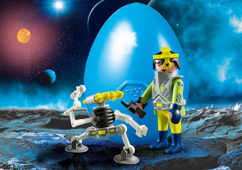 Oeuf de Pâques - Agent de l'espace avec robot