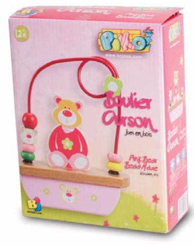 Boulier - ourson rose