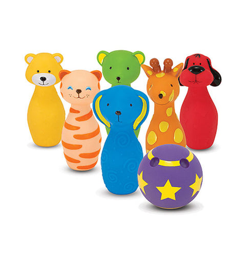 Jeu de quilles Jungle - Jouet éducatif Montessori 1 an Jeu de quilles Jungle - Jouet éducatif Montessori 1 an