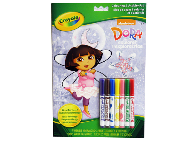 Crayola - Bloc de pages à colorier et activités - Dora