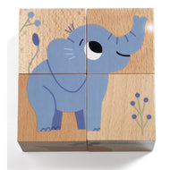 Pré-commande : DJECO - Casse-tête cube en bois (6 en 1) - Animaux sauvages