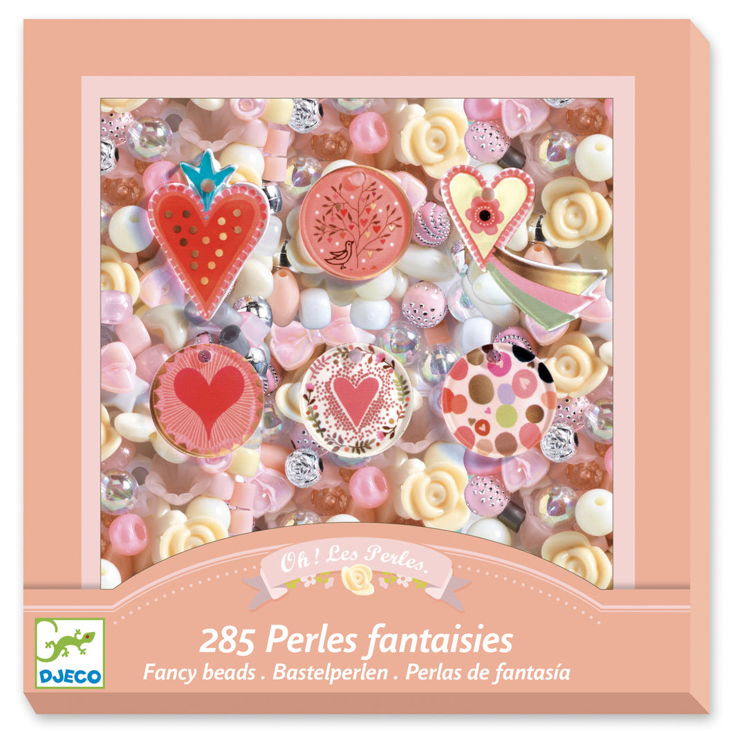 Ensemble de perles fantaisies - Coeurs (285 pcs)