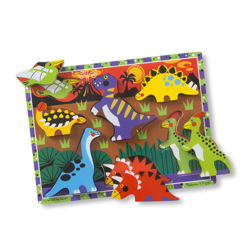 Casse-tête 3D en bois (7 pcs) - Dinosaures
