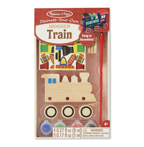 Train en bois à assembler et décorer