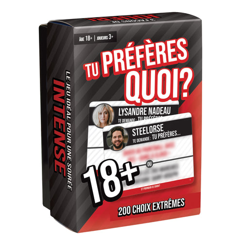 Tu préfères quoi ?    18+