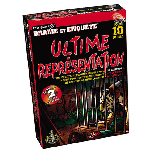 Drame et enquête - Ultime représentation (16+, 10 joueurs)