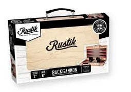 Backgammon dans valise de bois